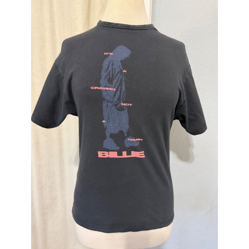 Billie Eilish Women Tee XXS It's A Craving Not A Crush Graphic Black Concert